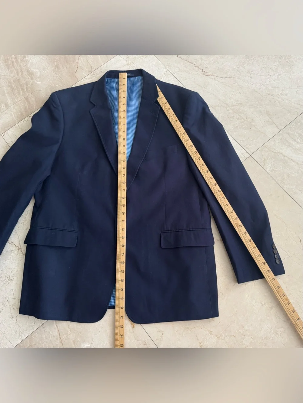 Saddlebred Navy Blue Two-Button Sport Coat